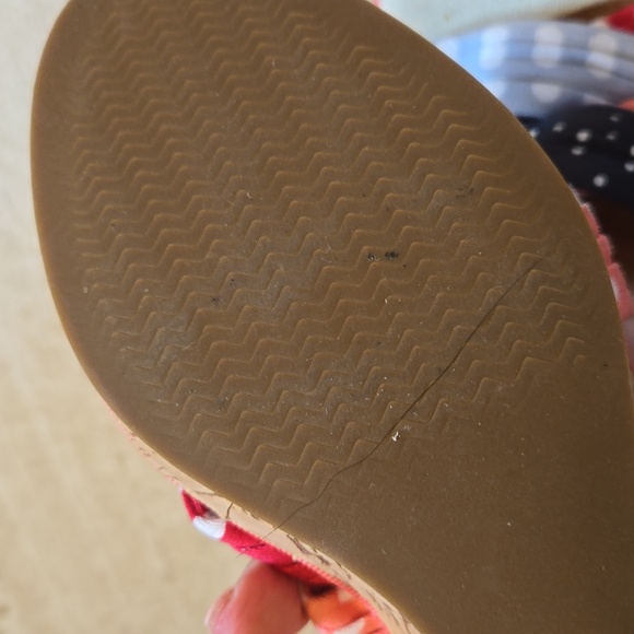 Sperry Top-Sider Unique Multi-Colored Polka-Dot Strappy Ankle Wrap Wedge Sandals - Picture 9 of 12